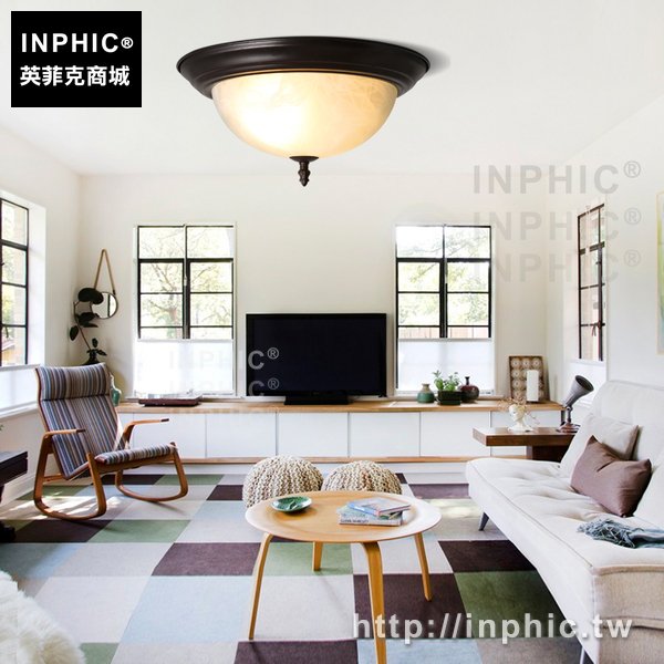 INPHIC-玄關客廳臥室簡約復古陽臺走廊餐廳書房走道吸頂燈 歐式