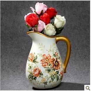 INPHIC-繁花似錦 陶瓷罐花瓶花插 金邊