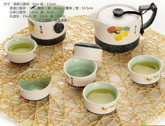 INPHIC-手繪雪花釉玉雪玲瓏功夫茶具套裝 陶瓷珍珠釉整套禮盒裝