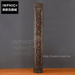 INPHIC-泰國酒店門廳木雕落地燈大擺飾東南亞擺設會所燈飾