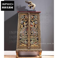 INPHIC-中式傢俱門廳櫃東南亞玄關櫃裝飾櫃子鏤空雕花