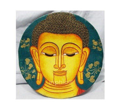 INPHIC-東南亞風格 泰國工藝品 壁飾 掛件 木板 彩繪 佛頭