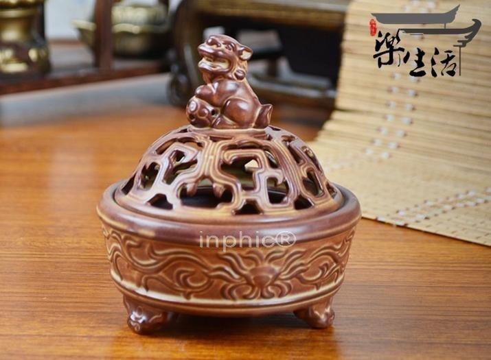INPHIC-德化陶瓷香爐 單獅薰香爐沉香爐香薰爐檀香爐 手工訂製高檔包裝