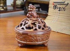 INPHIC-德化陶瓷香爐 單獅薰香爐沉香爐香薰爐檀香爐 手工訂製高檔包裝