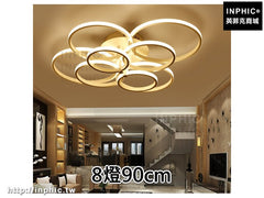 INPHIC-客廳燈具led 書房吊燈餐廳吊燈後現代臥室燈-8燈90cm