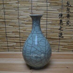 INPHIC-開片玉壺春花瓶手工復古古玩古董簡約陶瓷器