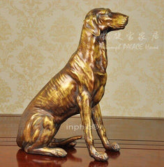 INPHIC-歐式田園狗擺飾 展會辦公室客廳樹脂工藝品擺設 精品