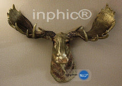 INPHIC-飯店家居會所樹脂駝鹿鹿頭牆式壁掛 別墅客廳玄關裝飾品掛飾