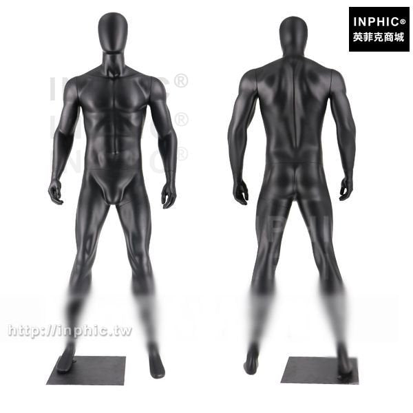 INPHIC-拍照模特全身假人運動緊身衣組合道具展示肌肉服裝男女