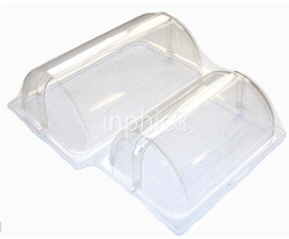 INPHIC-優質PC長方透明蓋 防塵蓋 展示蓋 配藤籃蓋果盤 11份數盤L53.5CM