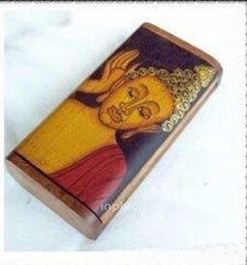 INPHIC-宗教 東南亞風情手工藝品風格木雕佛面首飾盒收納盒