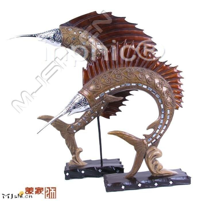 INPHIC-歐式客廳裝飾擺飾傢俱飾品動物裝飾飛魚