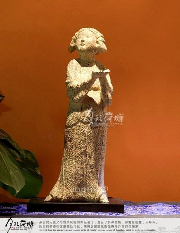INPHIC-工藝品 家居擺設 裝飾品 中式風格女俑(仿唐)