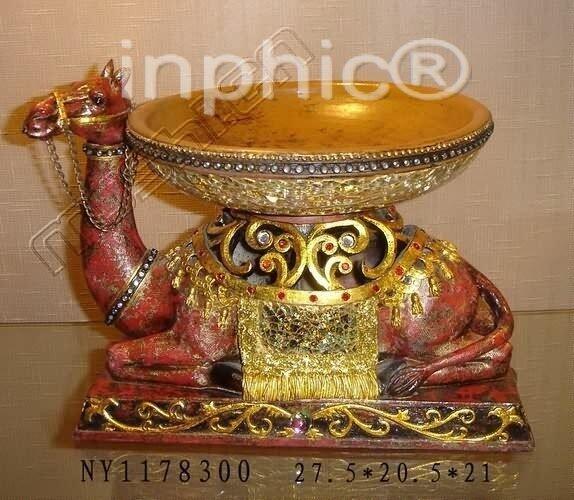 INPHIC-歐式客廳裝飾擺飾傢俱飾品泰國家居駱駝水果盤