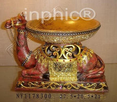 INPHIC-歐式客廳裝飾擺飾傢俱飾品泰國家居駱駝水果盤