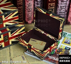 INPHIC-英國旗手提箱復古國旗木箱 婚紗攝影道具櫥窗陳列箱子-小英國中款