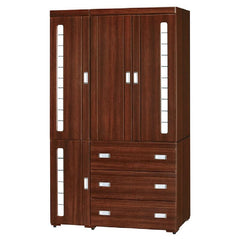 INPHIC-Prince 泰子時尚4&times;7尺淺胡桃衣櫥