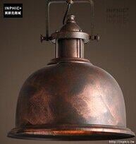 INPHIC- 工業風格復古吊燈美式創意咖啡館酒吧吧臺鍋蓋鳥籠單頭吊燈-S款