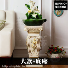 INPHIC-開運 擺飾路引柱子裝飾園藝造景花架羅馬柱婚慶佈置花盆花店流水噴泉底座大款+底座展覽會場歐式婚紗