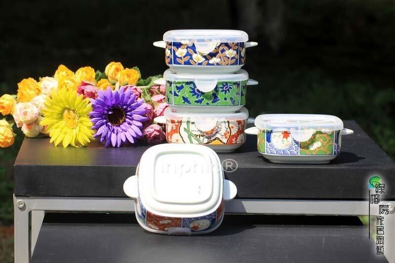 INPHIC-陶瓷餐具伊萬裏附蓋保鮮碗陶瓷碗創意瓷碗沙拉碗飯碗碗