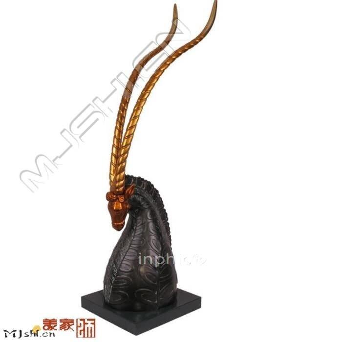 INPHIC-歐式客廳裝飾擺飾泰國工藝品東南亞風情裝飾羚羊頭