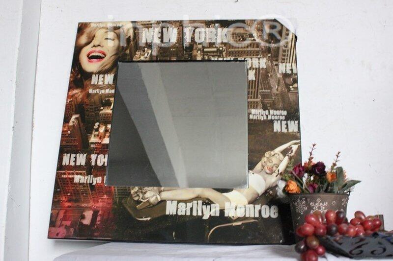 INPHIC-木質工藝 性感女神夢露裝飾鏡 梳妝鏡