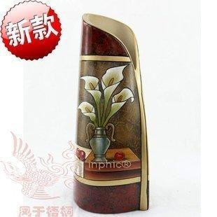 INPHIC-花口瓶馬蹄蓮原創手工陶藝陶器陶瓷工藝品擺飾577-01