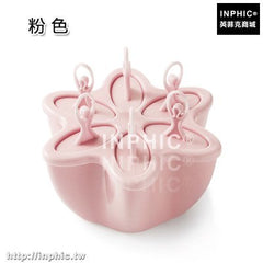 INPHIC-製冰盒冰模冰棒模具凍冰棒冰糕雪糕霜淇淋冰格diy冰塊模具-粉紅色