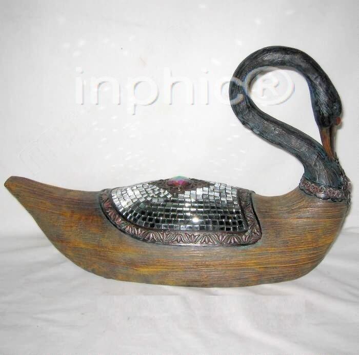 INPHIC-歐式客廳裝飾擺飾傢俱飾品泰國田園家居貼玻天鵝