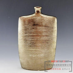 INPHIC-工藝品 家居陶瓷器花瓶 金酒壺扁瓶簡約歐式家具