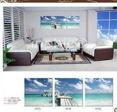 INPHIC-風景 版畫 壁畫 裝飾畫 無框畫 板畫 家居飾品 海邊碼頭