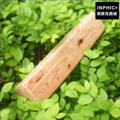 INPHIC-木頭午睡枕頭抱枕居家仿真靠墊毛絨方形