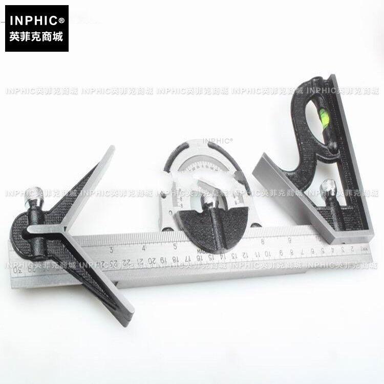 INPHIC-分析測量 180度組合角尺 多功能角度尺 木工 測量工具 測量儀測試儀實驗儀器