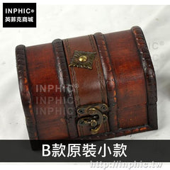 INPHIC-復古家居歐式套裝木盒收納仿古擺設拍攝道具-B款原裝小款