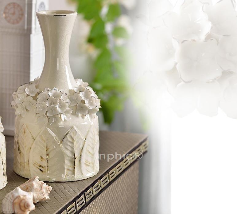 INPHIC-歐美式花簇圓口花瓶  陶瓷花盆工藝擺飾簡約桌面擺飾樣板房