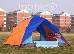 INPHIC-壓膠防雨帳篷 2人帳篷 雙人 雙開門帳篷防潮墊帳篷燈