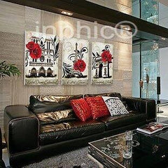 INPHIC-歐美復古巴黎客廳無框畫三聯畫臥室裝飾畫壁畫歐美現代簡約風景