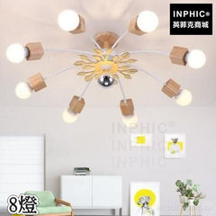 INPHIC-實木木藝LED現代餐廳臥室吊燈書房客廳燈飾燈具田園北歐-8燈