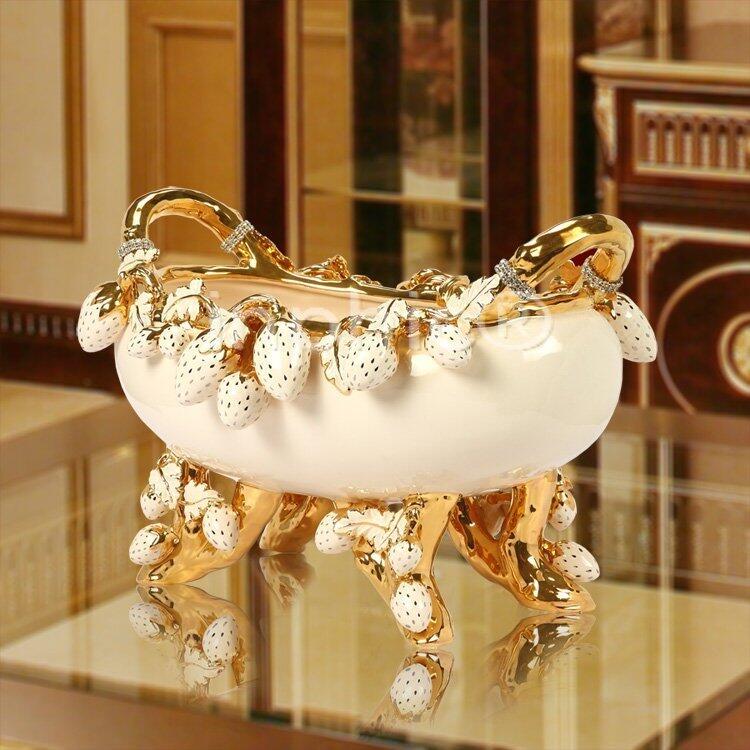 INPHIC-新款 歐式大果盤 奢華高端陶瓷水果浮雕大款家居客廳水果盤