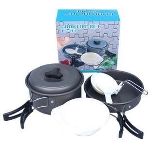 INPHIC-【縱橫戶外】高級硬質鋁氧化、耐高溫1-2人套鍋 2人炊具