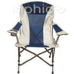 INPHIC-DOWELL 折疊椅 鋁合金折疊扶手椅 休閒豪華椅子（尼龍紗網）