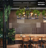 INPHIC-燈具酒吧美式複古餐廳烤漆網咖青花瓷客廳工業風吊燈花草