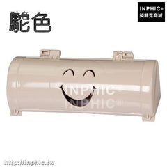 INPHIC-塑膠收納盒廚房壁掛式收納塑膠袋盒廚房抽取垃圾袋整理雜物儲物盒-駝色兩入