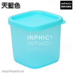 INPHIC-廚房有蓋食品收納盒儲物罐密封保鮮盒雜糧密封盒桌面收納盒整理盒-天藍色兩入