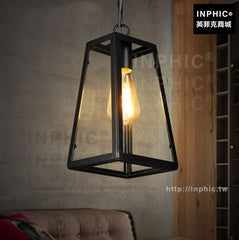 INPHIC-吊燈吧檯餐廳美式陽臺歐式loft燈具複古玻璃工業樓梯