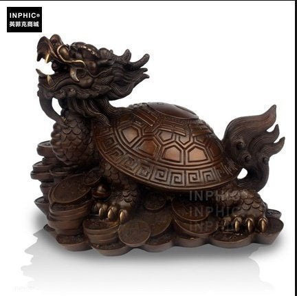 INPHIC-開運 開光純銅八卦龍龜辦公室銅龍龜裝飾品龍頭龜工藝