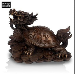 INPHIC-開運 開光純銅八卦龍龜辦公室銅龍龜裝飾品龍頭龜工藝
