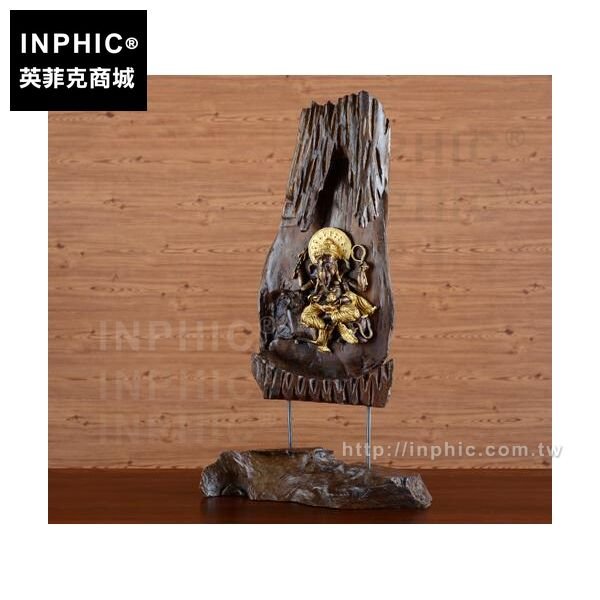 INPHIC-大象象神客廳木雕擺設裝飾品泰國工藝品裝飾象鼻神桌面擺飾