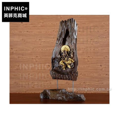 INPHIC-大象象神客廳木雕擺設裝飾品泰國工藝品裝飾象鼻神桌面擺飾