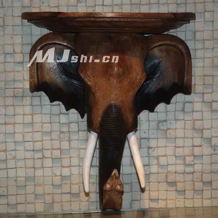 INPHIC-壁飾掛飾裝飾畫 進口柚木傢俱 象頭壁掛